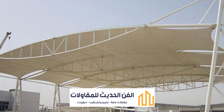 شركة مظلات حي الشاطئ بالدمام | تصاميم حديثة للمواقف والحدائق